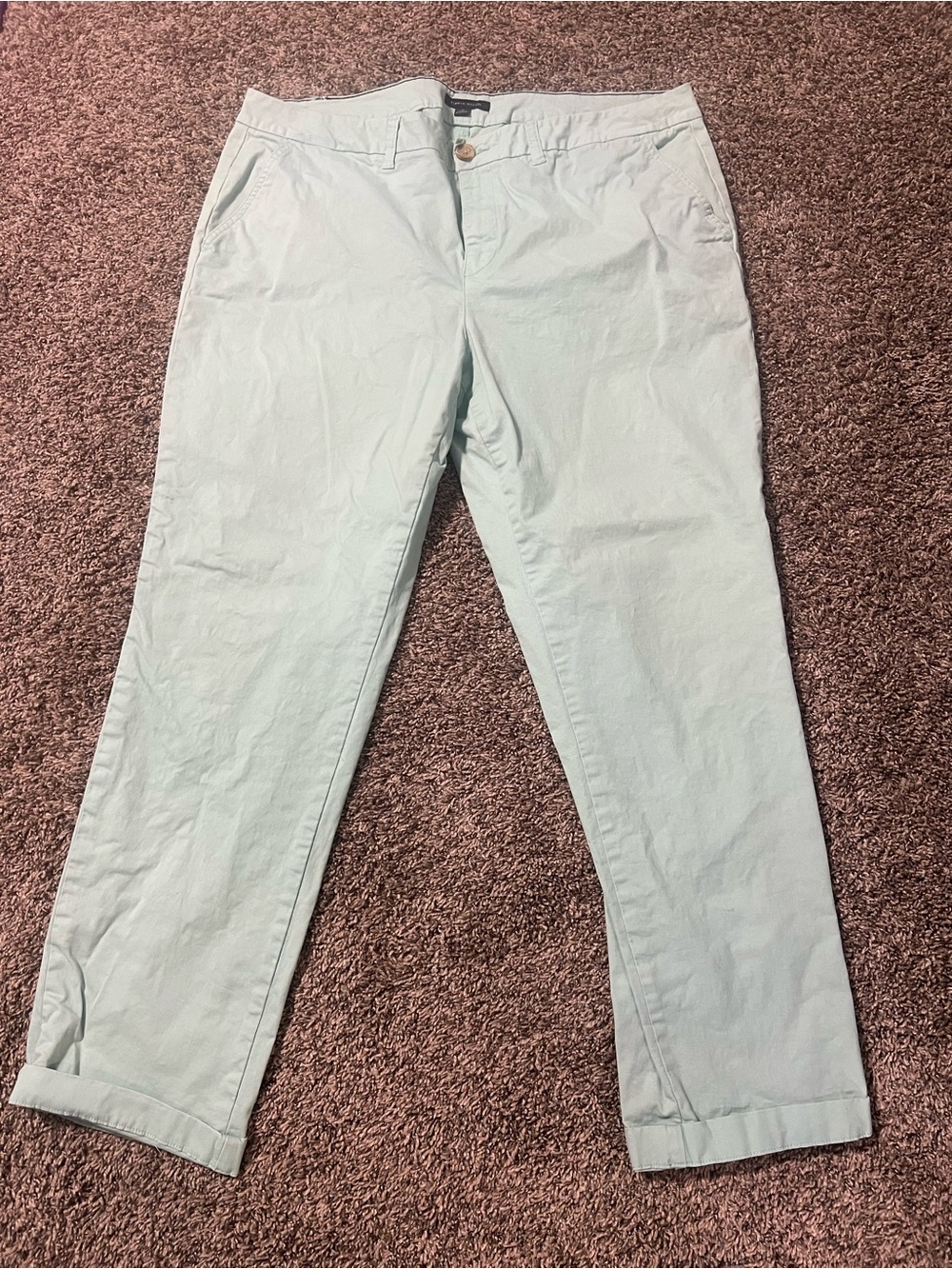 Womens Light Mint Chino Pants
